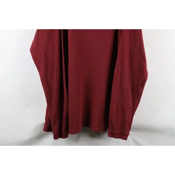 Vtg 90s Woolrich Mens 4XL Faded Striped Thermal Ribbed Knit Long Sleeve T-Shirt - Picture 3 of 10